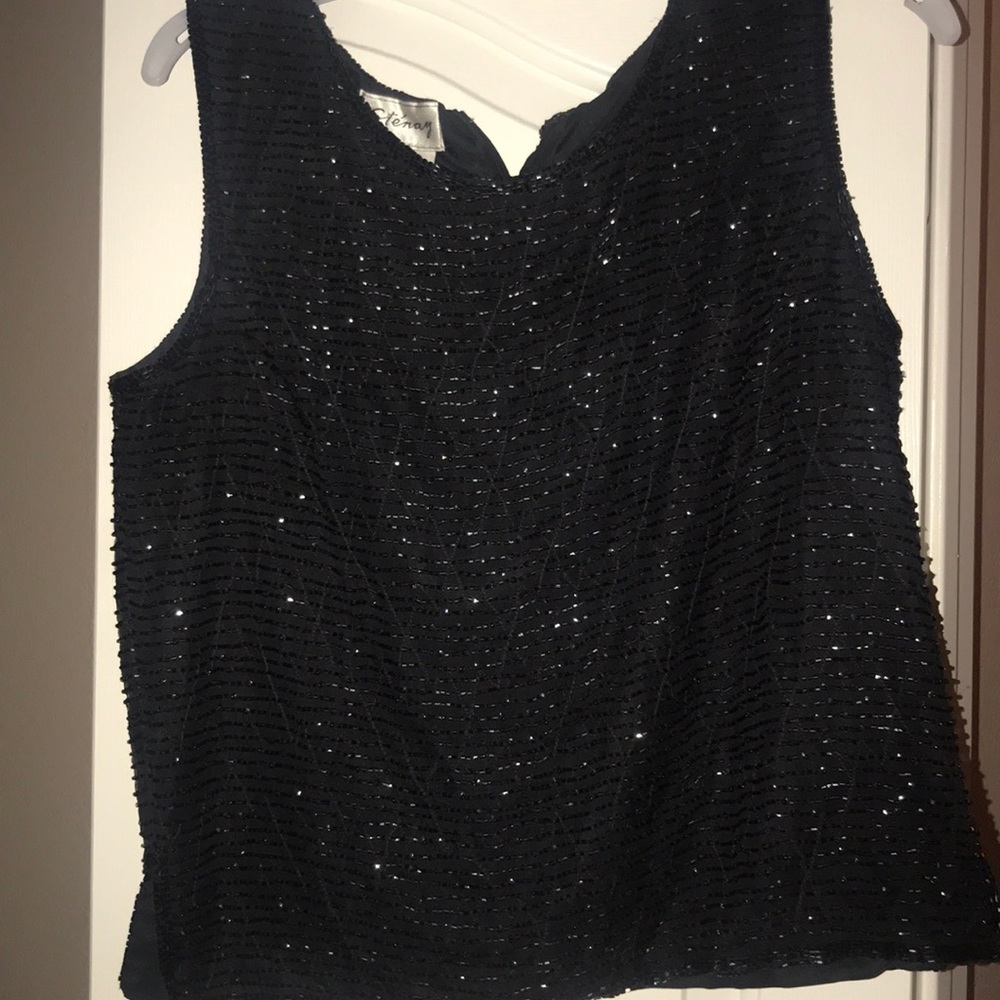 Beautiful Black Beaded Shirt